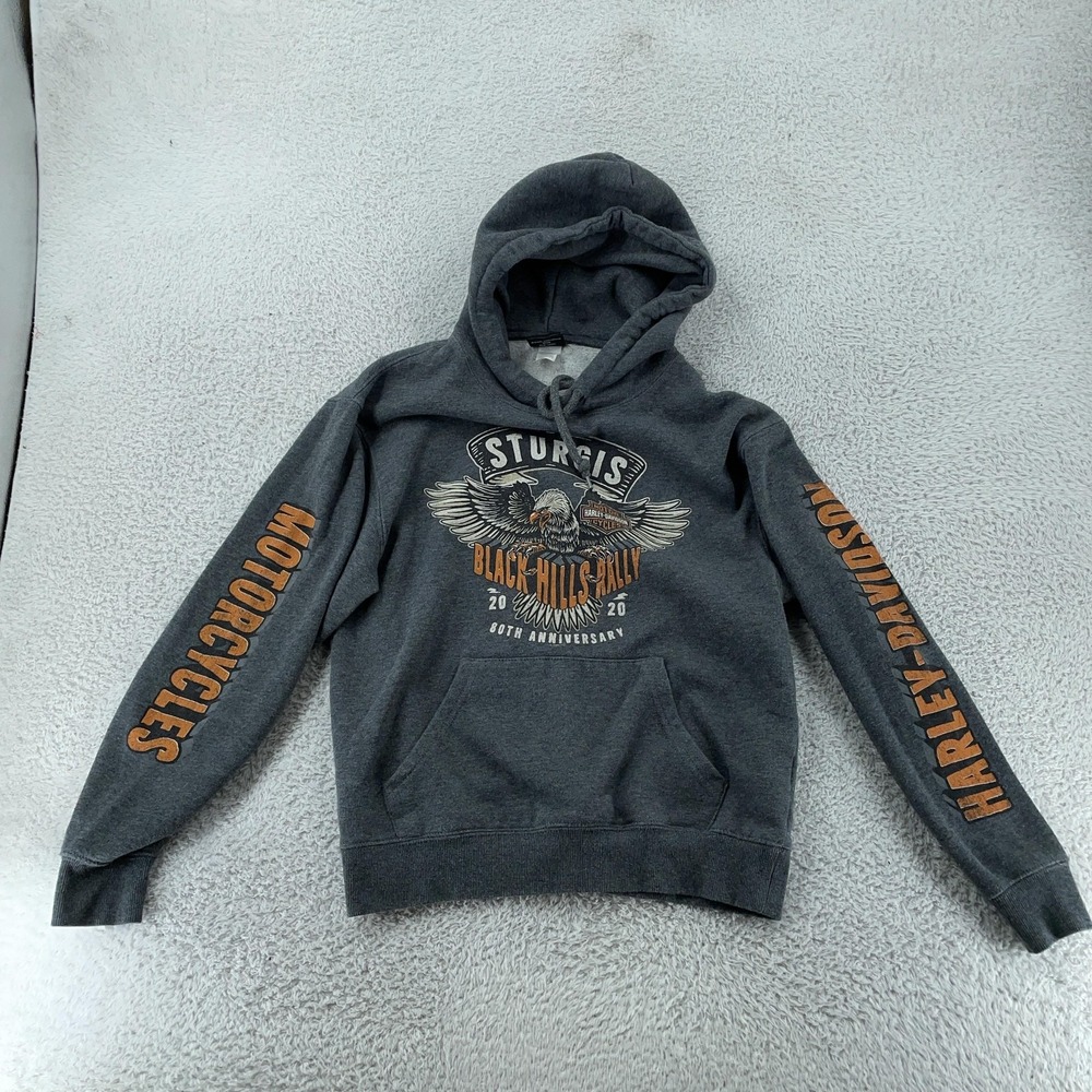 2020 Harley-Davidson Sturgis Hoodie Sweatshirt XS Biker Black‎ Hills Rally
